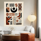 Afrocentrische Tribale Abstracte Poster