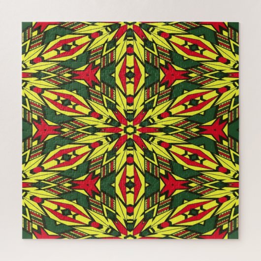 Afrocentrische tribale woordvoerders legpuzzel (Verticaal)