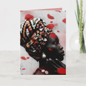 Afrocentrische Valentijn Kaart Adinkra Symbool voo (Voorkant)