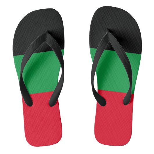 "Afrocentrische verrukking" Pan-Afrikaanse Teensli Teenslippers (Voetbed)