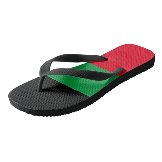 "Afrocentrische verrukking" Pan-Afrikaanse Teensli Teenslippers (Schuin)