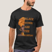 Afrocentrische vrouwen Afro-Amerikaans T-shirt (Voorkant)