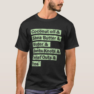 Afrocentrische vrouwen met natuurlijke haaruitval t-shirt