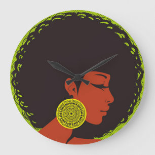 Afrocentrische wandklok