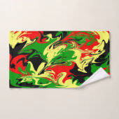 Afrocentrische wervelingen bad handdoek (Handdoek)