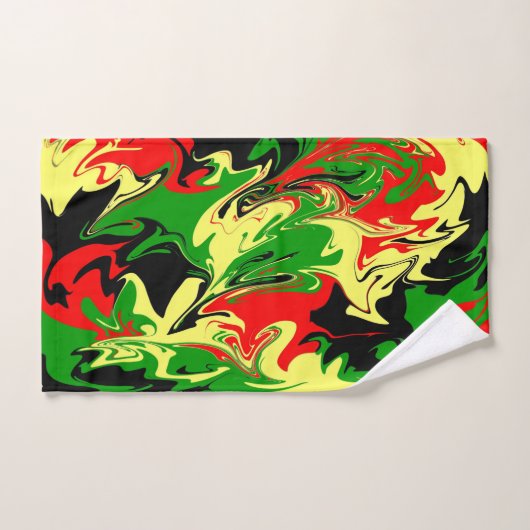 Afrocentrische wervelingen bad handdoek (Handdoek)