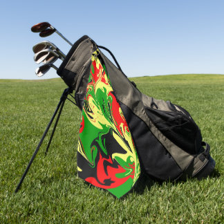 Afrocentrische wervelingen golfhanddoek
