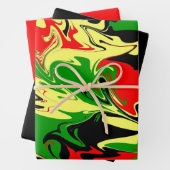 Afrocentrische wervelingen inpakpapier vel (In situ)