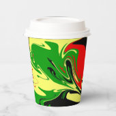 Afrocentrische wervelingen papieren bekers (Links)