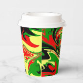 Afrocentrische wervelingen papieren bekers (Rechts)