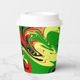 Afrocentrische wervelingen papieren bekers