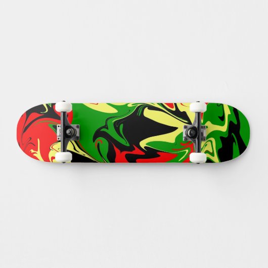 Afrocentrische wervelingen persoonlijk skateboard (Horizontaal)
