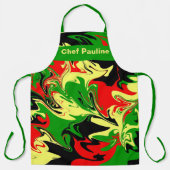 Afrocentrische wervelingen schort (Voorkant)