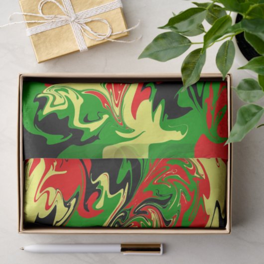 Afrocentrische wervelingen tissuepapier (Geschenk)