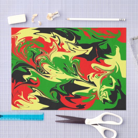 Afrocentrische wervelingen tissuepapier (Craft)