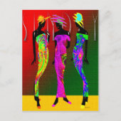 Afrocentrische zondagskerk briefkaart (Voorkant)