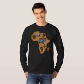 Afrocentrisme Zwarte Egyptische Nubiërs Ankh Afric T-shirt (Voorkant volledig)