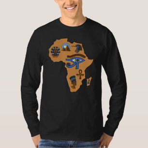 Afrocentrisme Zwarte Egyptische Nubiërs Ankh Afric T-shirt