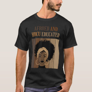Afroed En HBCU Opgeleid Historische Zwart Amerikaa T-shirt