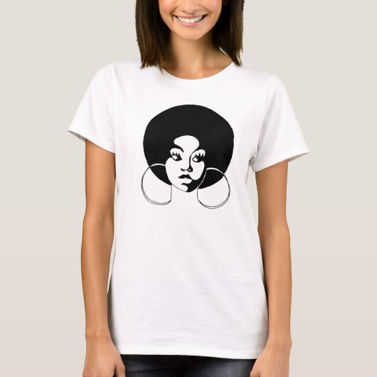 Afroed Sistah T-Shirt (Voorkant)