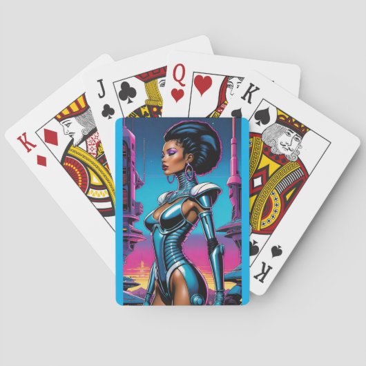 Afrofuturisme Four Ken Gage Sci-Fi Pokerkaarten (Achterkant)