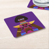 Afrofuturisme Kartonnen Onderzetters (Schuin)