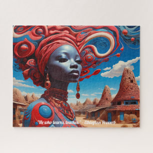 Afrofuturisme: Levendige Afrikaanse Schoonheid & E Legpuzzel
