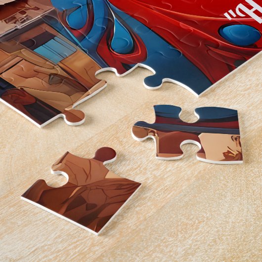 Afrofuturisme :Levendige Afrikaanse schoonheid en Legpuzzel (Zijkant)