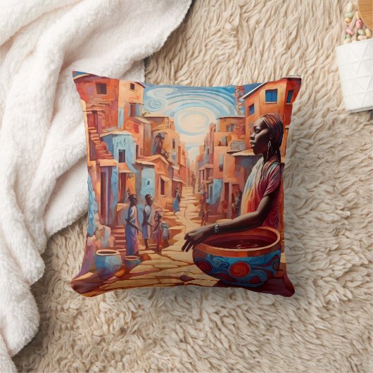 Afrofuturisme: levendige dromen van erfgoed kussen (Deken)