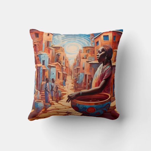 Afrofuturisme: levendige dromen van erfgoed kussen (Achterkant)