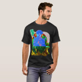 Afrofuturisme m/vleugels v2 t-shirt (Voorkant volledig)