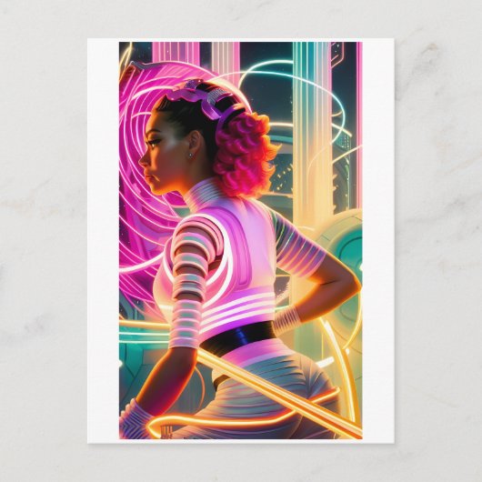 Afrofuturisme Vijf Briefkaart (Voorkant)