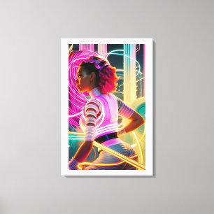 Afrofuturisme Vijf Canvas Afdruk