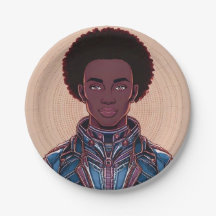 Afrofuturist King 7" Paper Bord