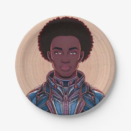 Afrofuturist King 7" Paper Bord