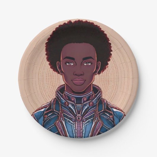 Afrofuturist King 7" Paper Bord (Voorkant)