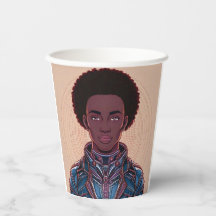 Afrofuturist King 8 oz. Papieren Beker