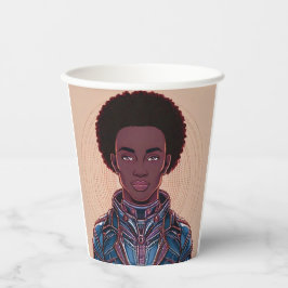Afrofuturist King 8 oz. Papieren Beker