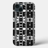 Afrofuturistisch patroon grijs Case-Mate iPhone case (Achterkant)