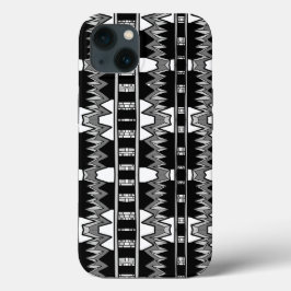 Afrofuturistisch patroon grijs Case-Mate iPhone case