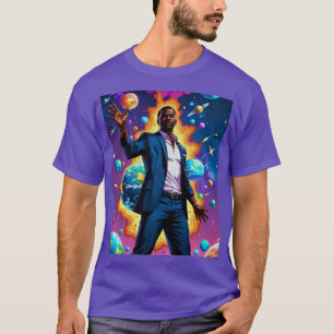 Afrofuturistische Galaxy Boss King-T-shirt T-shirt