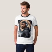 Afrofuturistische Moon Music Vibes T-shirt (Voorkant volledig)