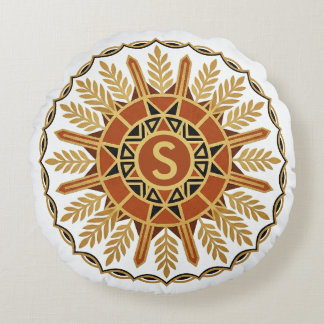 Afrohemiaanse Sierlijk Schild Ronde Kussen