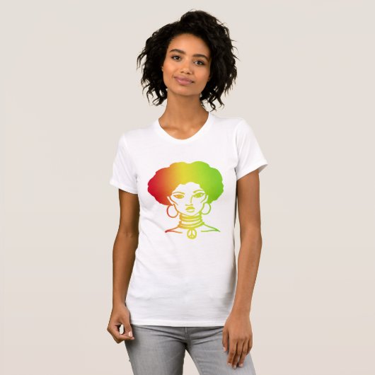 AFROLIKUS BLACK T-SHIRT (Voorkant volledig)