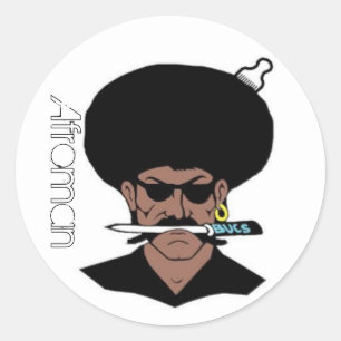 Afromeinse Stickers (groot)