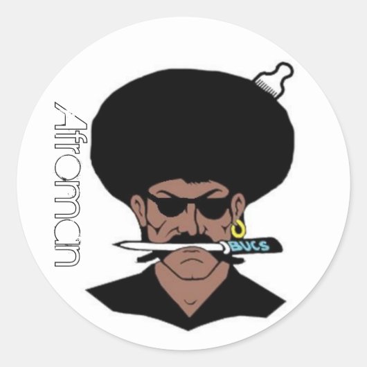 Afromeinse Stickers (groot) (Voorkant)