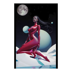 Afronautica - Ken Gage Art Perfect Poster