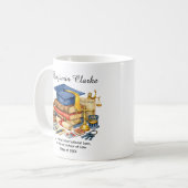 🎓Afrondend Jurist Aangepaste Naam & Graad Koffiemok (Voorkant links)