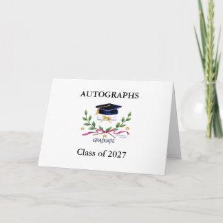 Afronding 2027 Handtekeningen Aandenken  Kaart