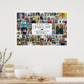 Afronding 64 Foto Herinnering Feestbord Poster (Keuken)